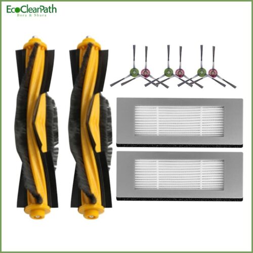 10pcs Hepa Filter Main Side Brush For Ecovacs Deebot Ozmo 900 Dn5g