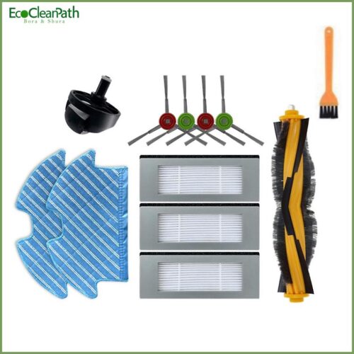 Replacement Roller Side Brush Mop Cloth Hepa Filter For Ecovacs