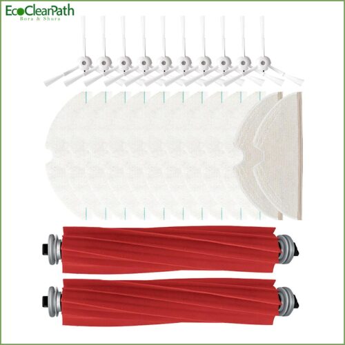 Main Brush Edge-sweeping Brushes Mopping Cloth For Roborock T8 Robot