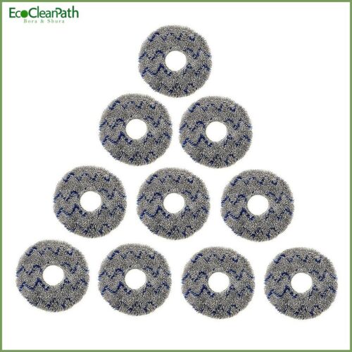 10 Pcs Mop Cloth For Ecovacs T10 X1 Turbo Robot Vacuum Cleaner Parts